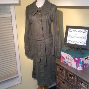 Lovestitch Long Belted Sweater